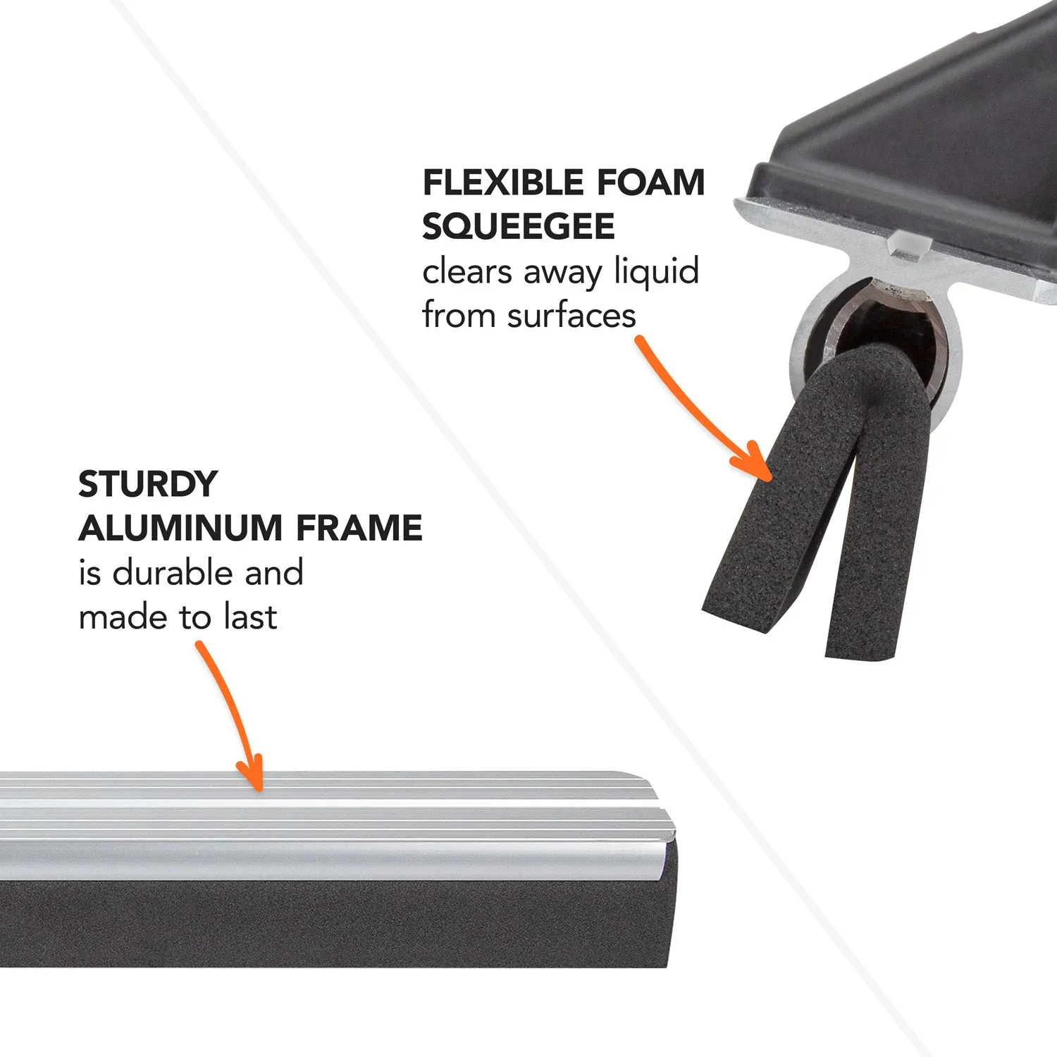 18 in. Floor Squeegee Head