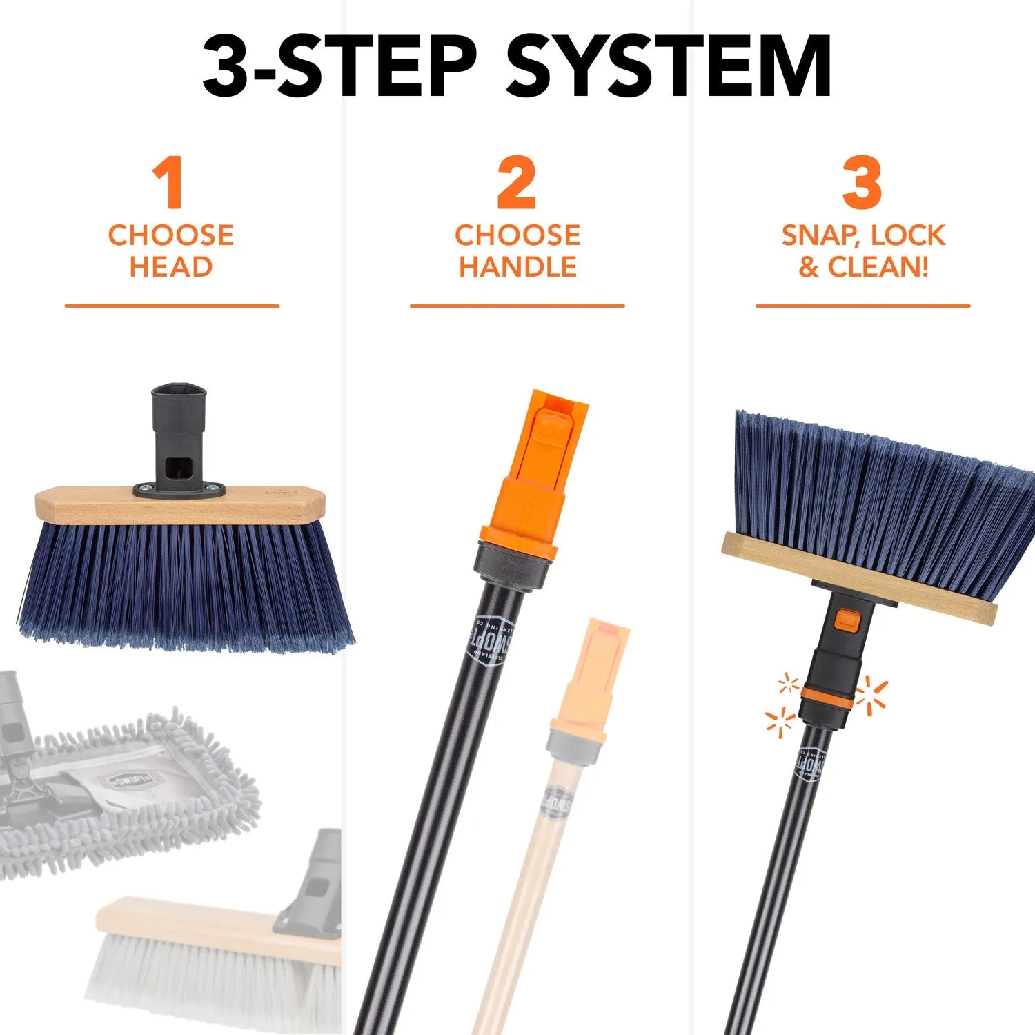 24 in. Premium Multi-Surface Push Broom Head
