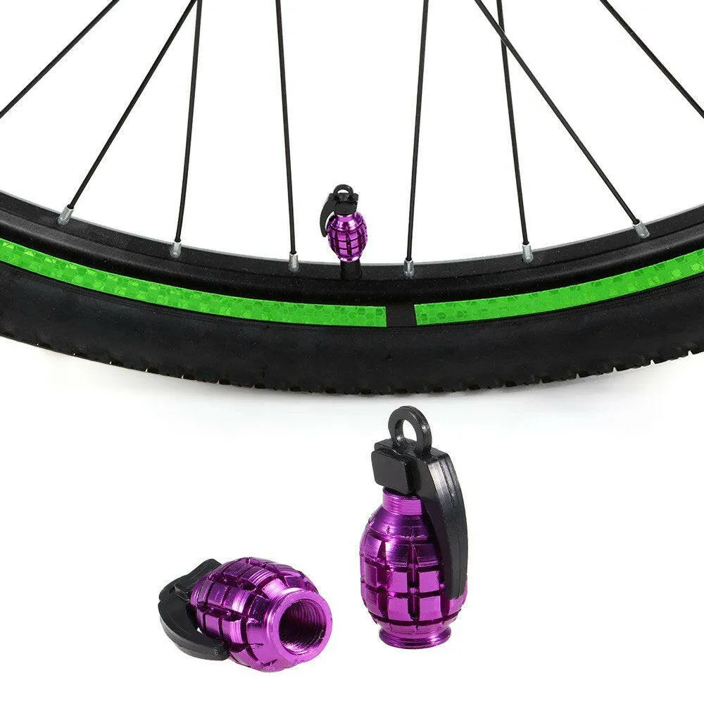 2Pcs Bicycle Valve Caps Air Valve Caps Tyre Valve Dust Covers