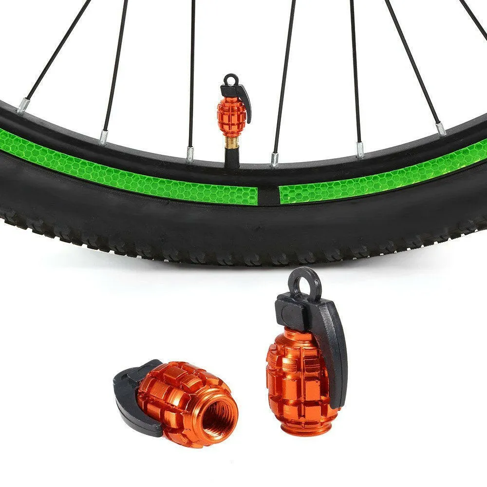 2Pcs Bicycle Valve Caps Air Valve Caps Tyre Valve Dust Covers