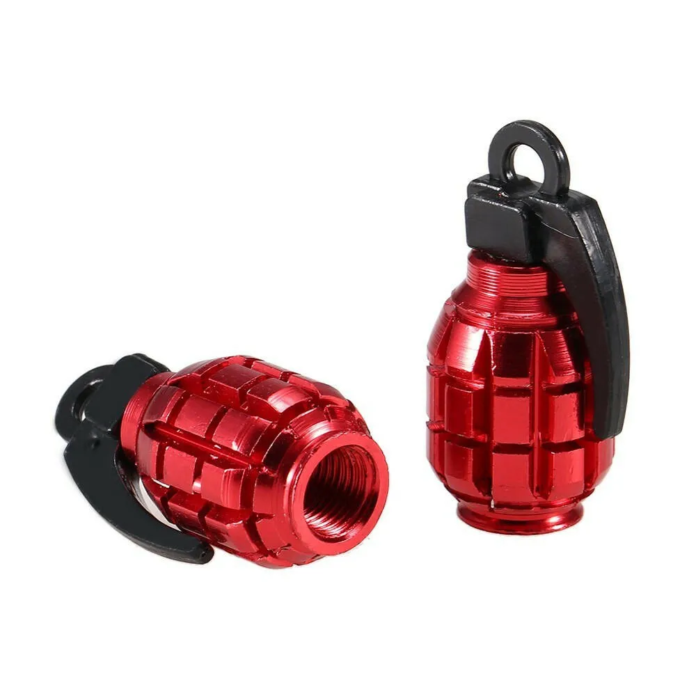 2Pcs Bicycle Valve Caps Air Valve Caps Tyre Valve Dust Covers