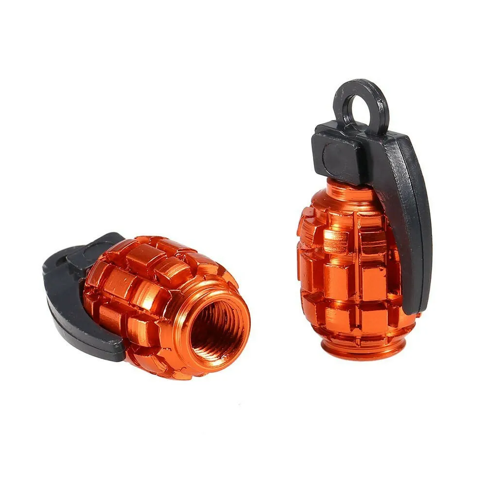 2Pcs Bicycle Valve Caps Air Valve Caps Tyre Valve Dust Covers