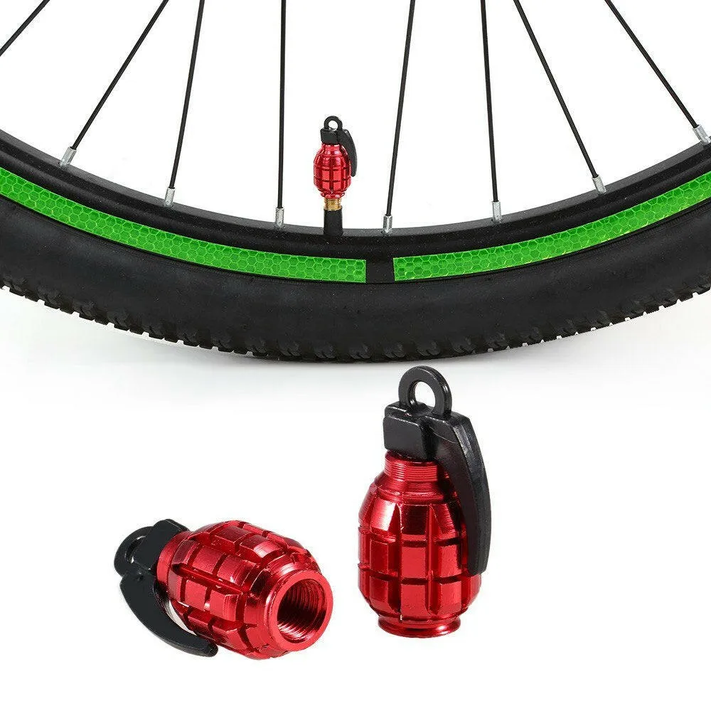 2Pcs Bicycle Valve Caps Air Valve Caps Tyre Valve Dust Covers