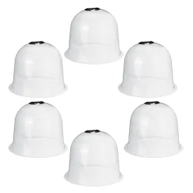 6Pcs Garden Seedling Cover Vegetable Fruits Plastic Holder Protect Cover With 18 Rods