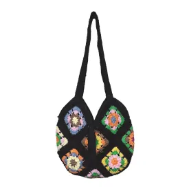 Anju Jewelry - Laya Small Crochet Bag, Black