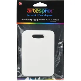 Artesprix Iron-On-Ink Bag Tag 2 pack - Plastic- 2.7in x 3.8in*