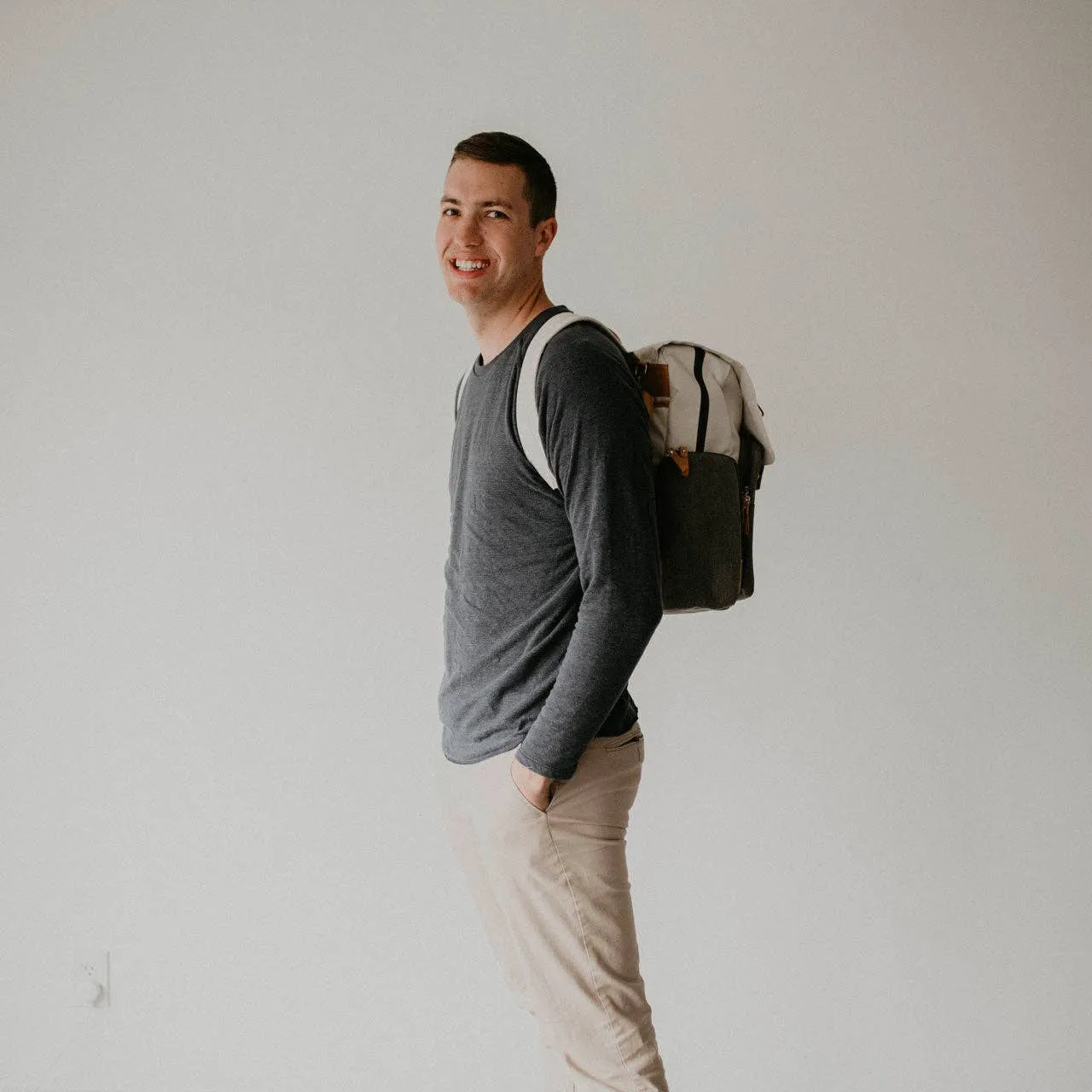 Birch Bag - Diaper Backpack in Cream