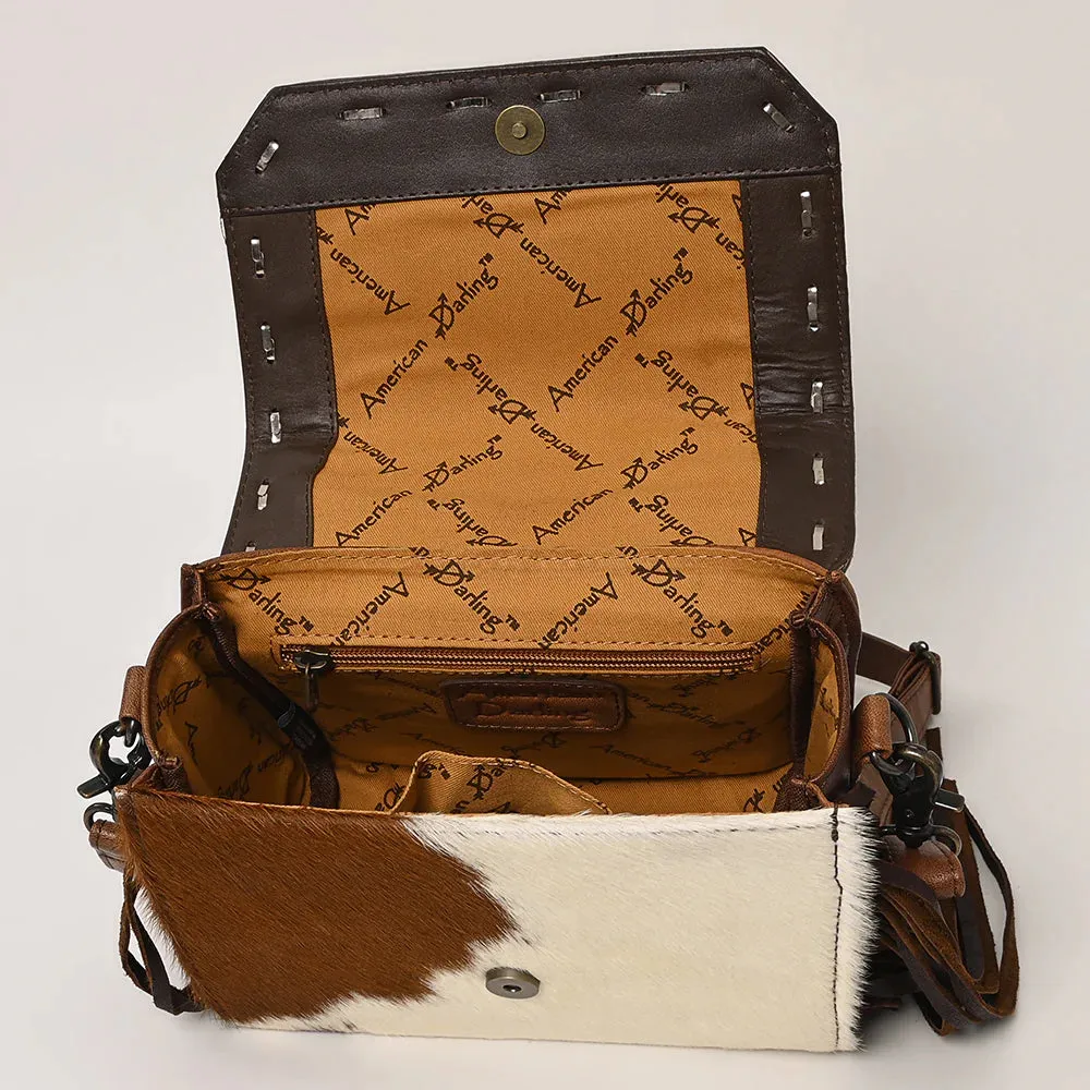 Bison Beauty Hand Tooled Leather Crossbody Purse