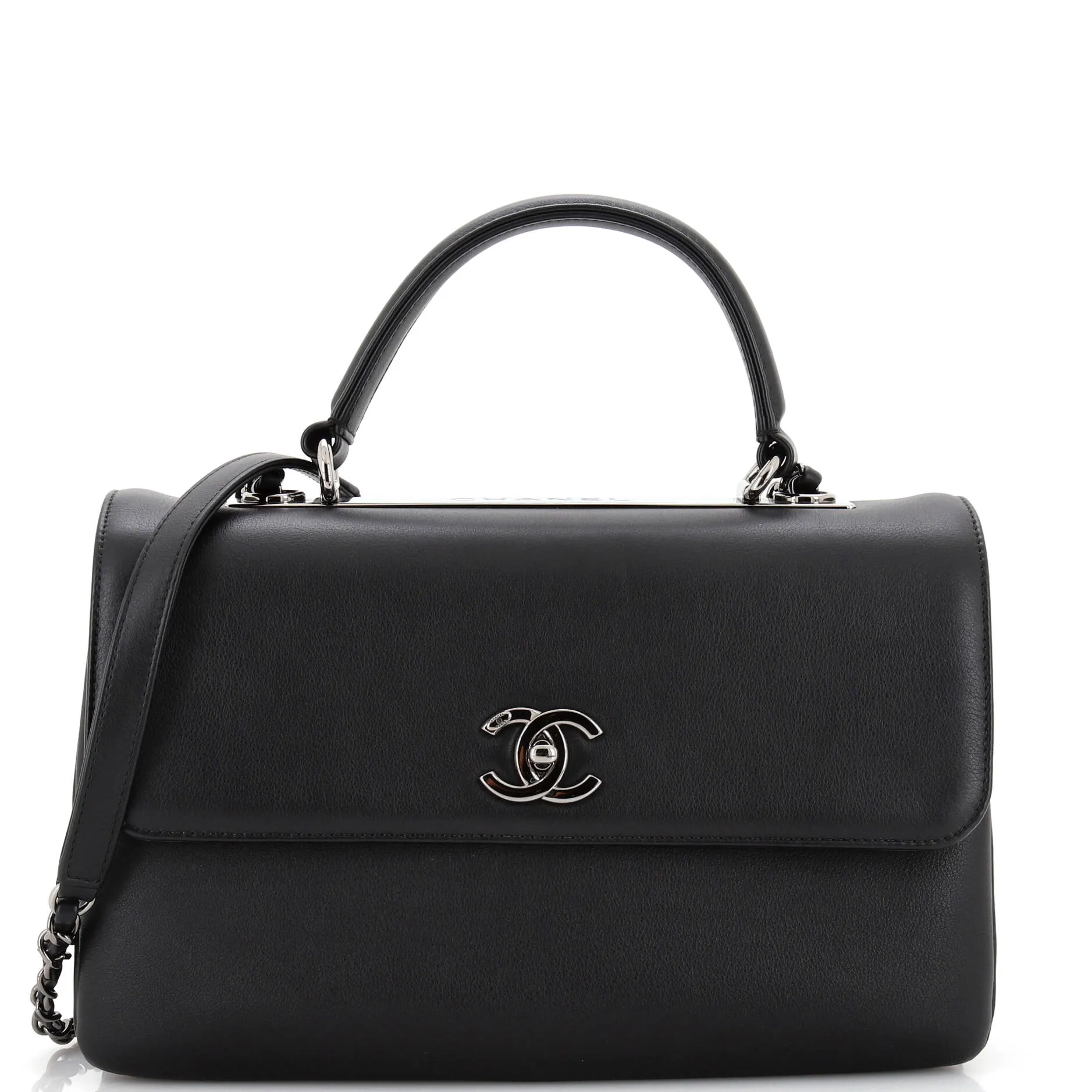 CHANEL Trendy CC Top Handle Bag Calfskin Medium