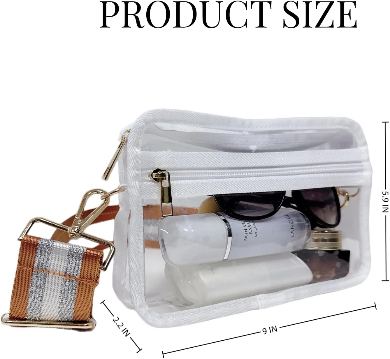 Clear Purse for Women Stadium,Clear Bag Stadium Approved for Concerts Sports Events Festival