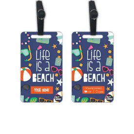 Custom Name Tags for Luggage Set of 2 Identifier Name - Life
