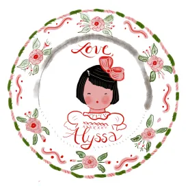 Custom Sticker Gift Tags - Roses