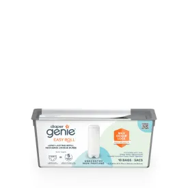 Diaper Genie Easy Roll Refill with 18 Bags - for the Diaper Genie Signature and Platinum pails | Lasts Up to 5 Months or Holds Up to 846 newborn Diapers Per Refill blue 1 Count