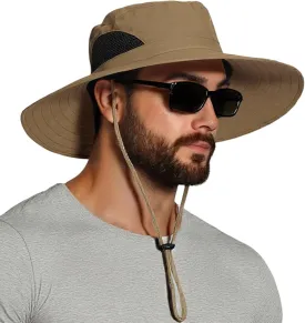 EINSKEY Wide Brim Sun Hat, UPF 50  UV Protection Waterproof Packable Bucket Hat for Men & Women, Fishing Hiking Beach Garden