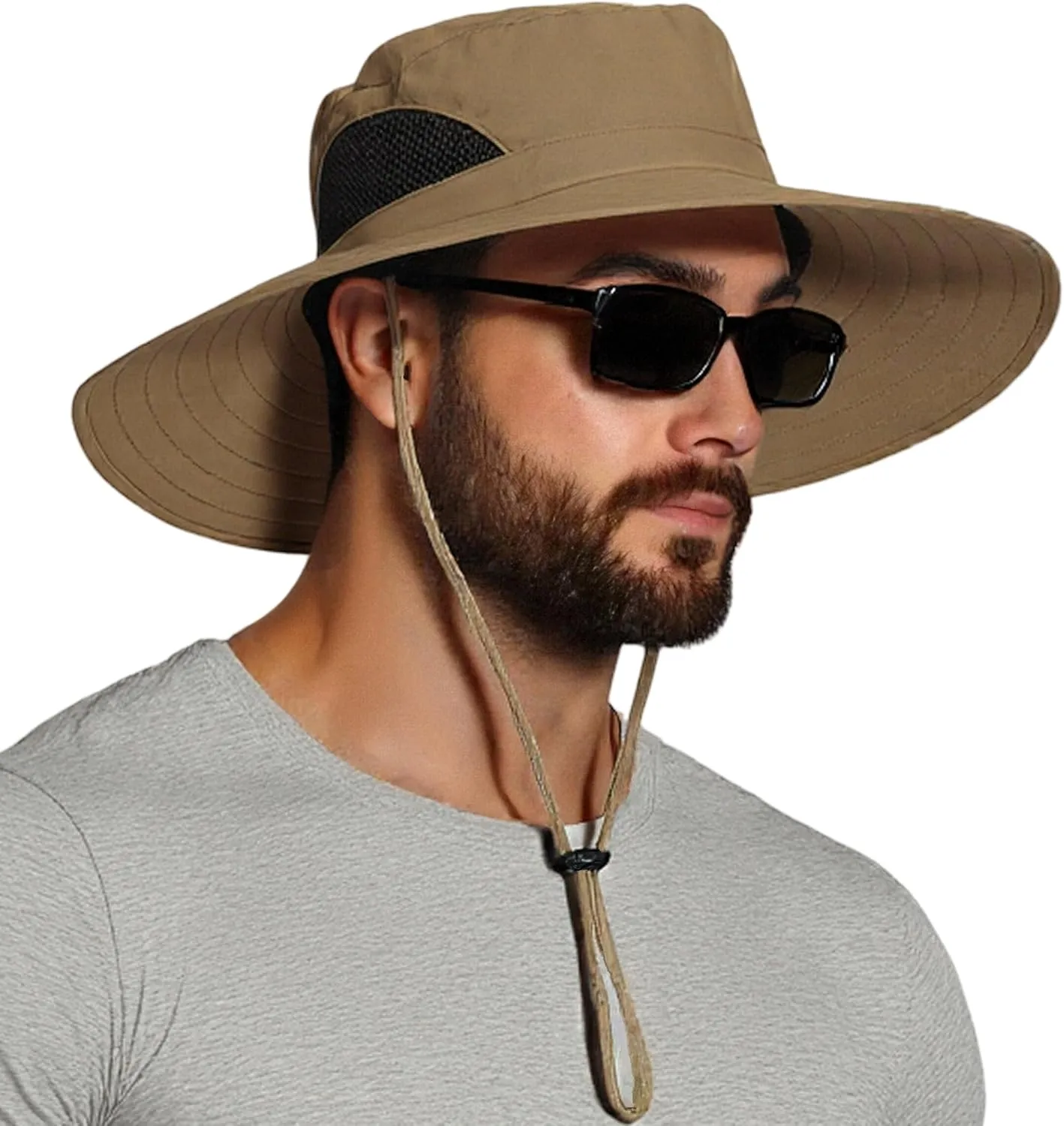 EINSKEY Wide Brim Sun Hat, UPF 50  UV Protection Waterproof Packable Bucket Hat for Men & Women, Fishing Hiking Beach Garden