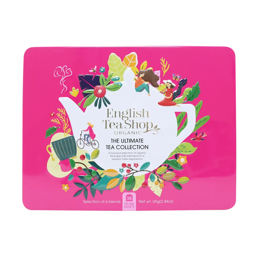 English Tea Shop Organic Premium Collection Pink Tin 36 sachets