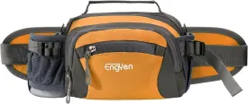 Fanny Pack Waist Bag for Women Men, running packs gear with Phone Water Bottle holder Adjustable belt, for Travel Workout Hiking, carrying iPhone money, multi colors (orange)