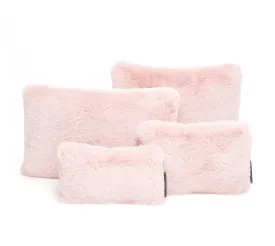 FAUX FUR SET OF FOUR SOFT PINK BAGPADS