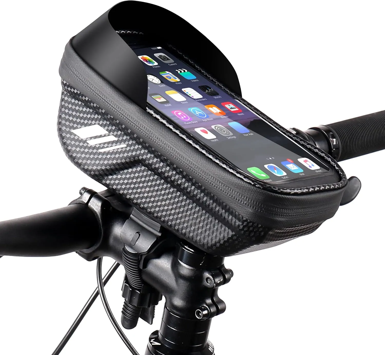GIGART Bike Bag for Bicycle Bike Front Frame Bag Waterproof Bike Phone Holder Bag, Bike Accessories Top Tube Bag for Phones Under 7"