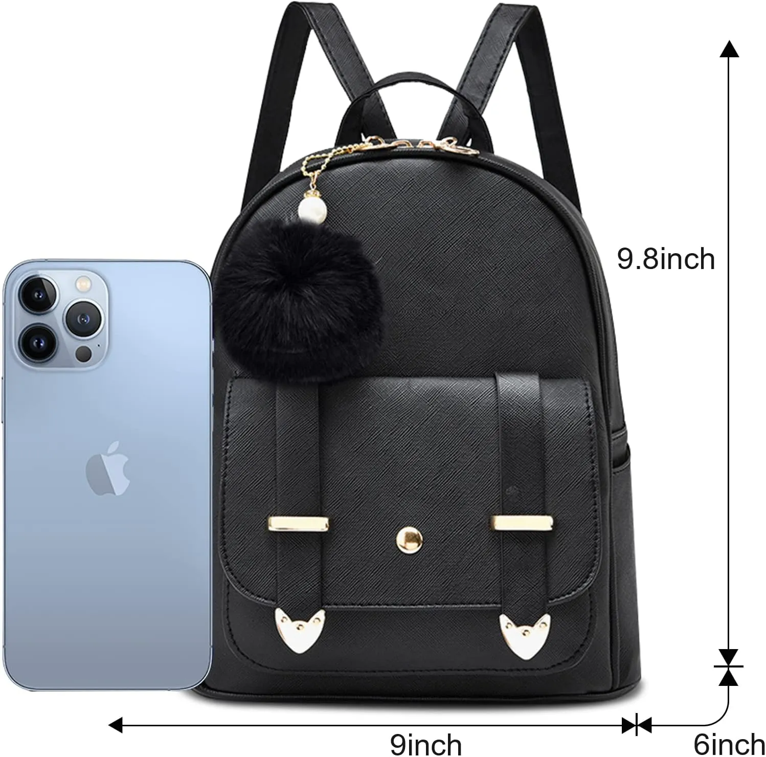 Girls Cute Mini Backpack Purse Kids Backpack Fashion School Bags PU Leather Casual Backpack for Teens Women