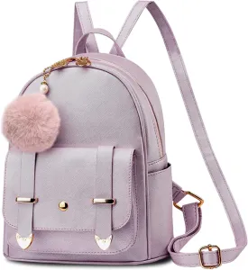 Girls Cute Mini Backpack Purse Kids Backpack Fashion School Bags PU Leather Casual Backpack for Teens Women