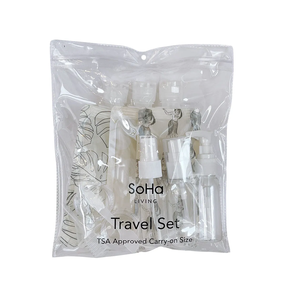Hula Girls Travel Pouch, Set of 11
