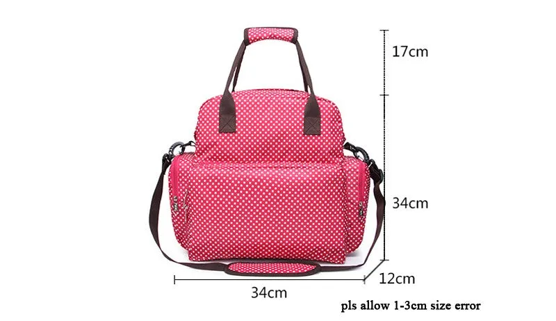 Large Capacity Diaper Bag  - Beige,Black,Brown,Red