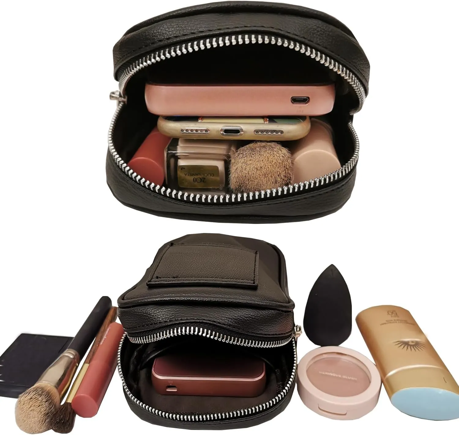Larswon Women's Waist Pack, Black, Small