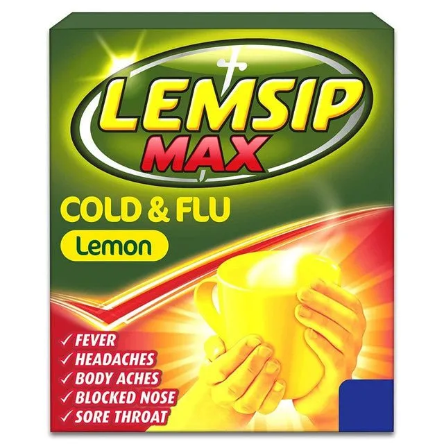 Lemsip Max Cold & Flu Lemon Sachets x 10