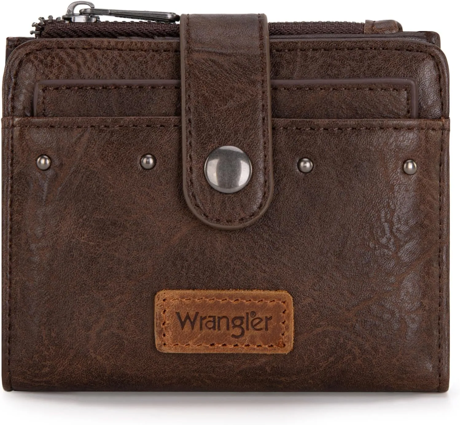 Montana West X Wrangler Womens Wallet Small Women's Wallets, Card Cases & Money Organizers Small Wallets Woman Bifold Credit Card Wallet with Removable ID Window