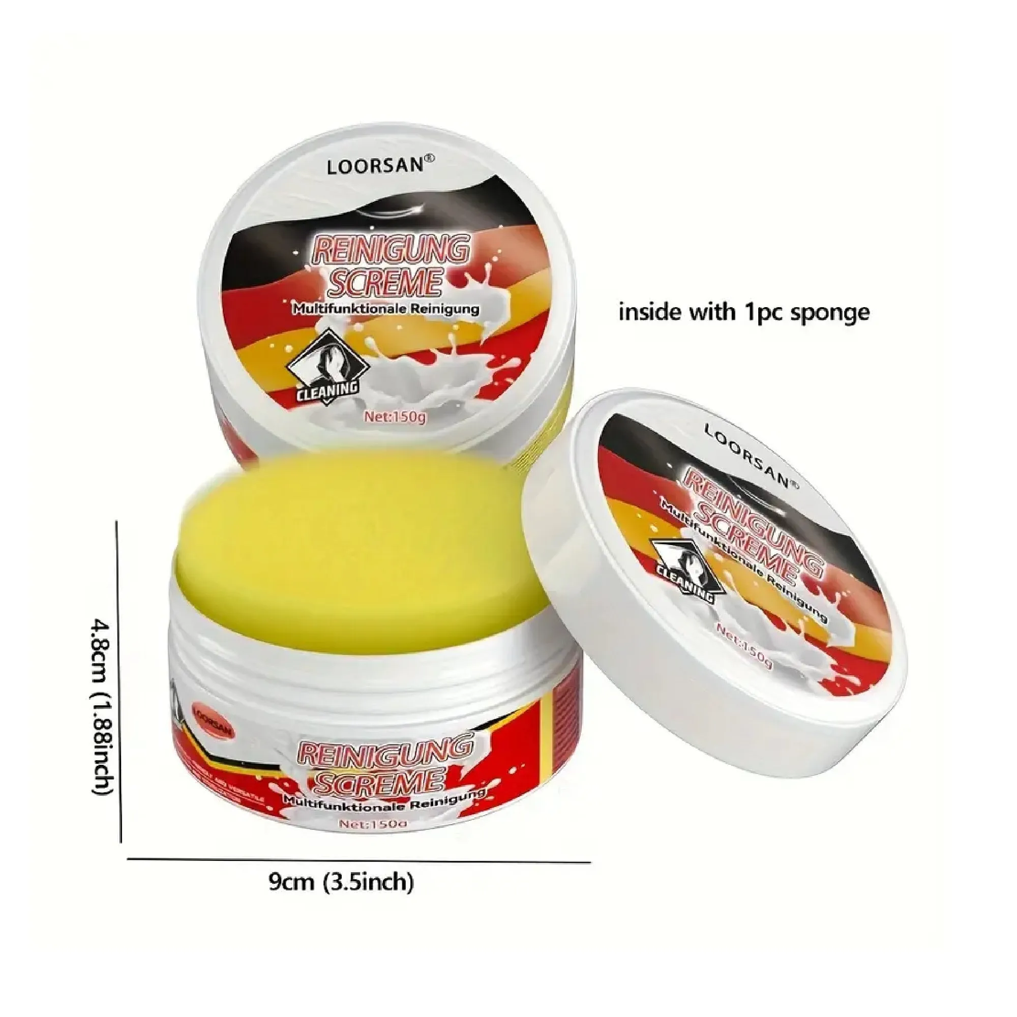 Multi-functional Cream Cleaning, Car Faux Leather Seat Maintenance Care Oil, Interior Polishing Faux Leather Sofa Cleaning, Stain Removal