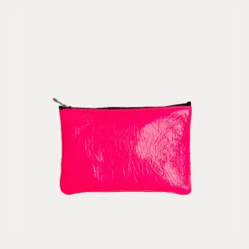 Pauly Pouch Organizer | Neon Pink   Silver Hardware
