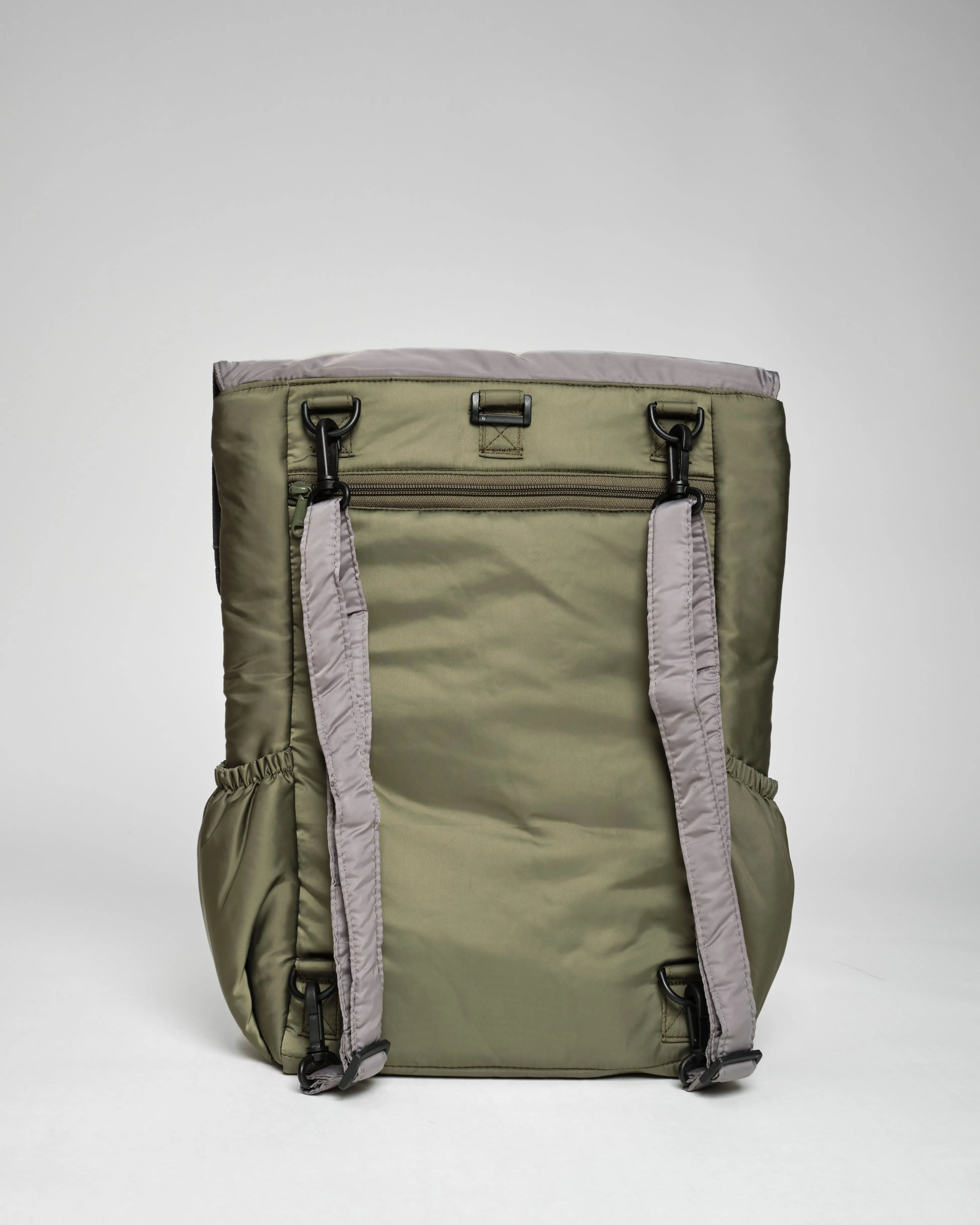 Pleats Olive Grey 4-Way Washable Bag 2.0