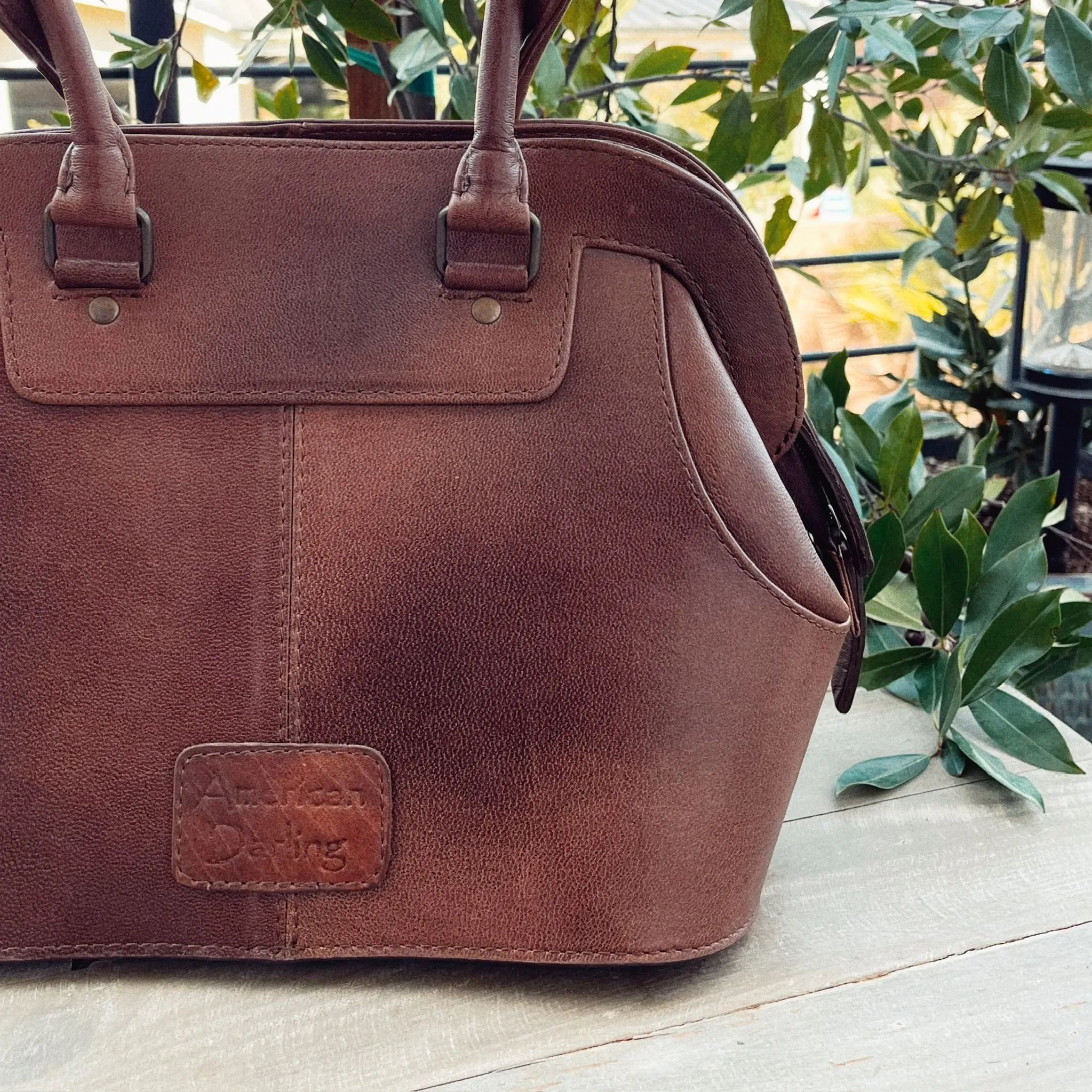 Ruby Valley Hand Tooled Leather Shoulder Bag