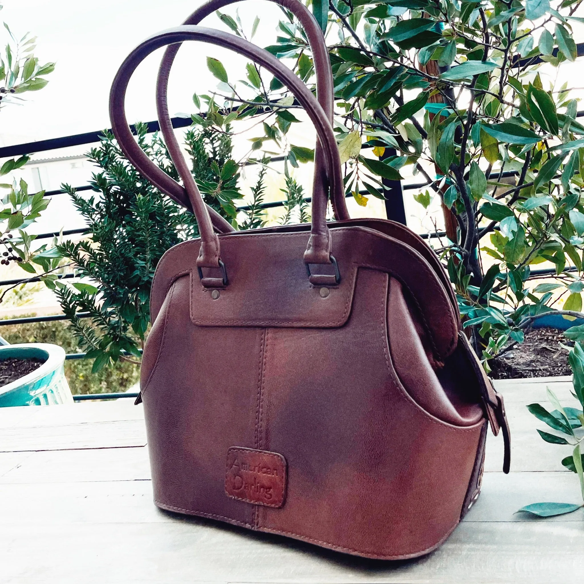 Ruby Valley Hand Tooled Leather Shoulder Bag
