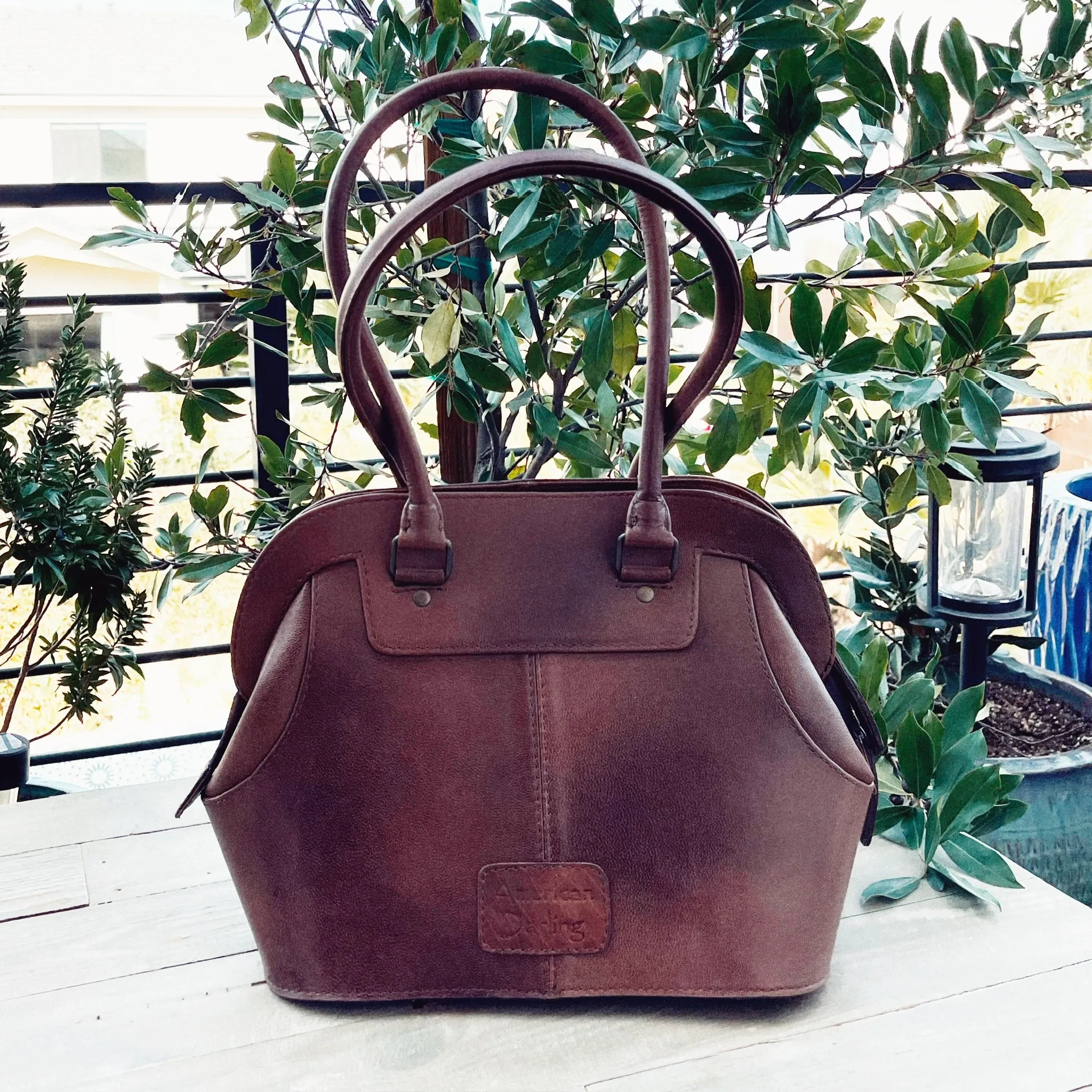 Ruby Valley Hand Tooled Leather Shoulder Bag