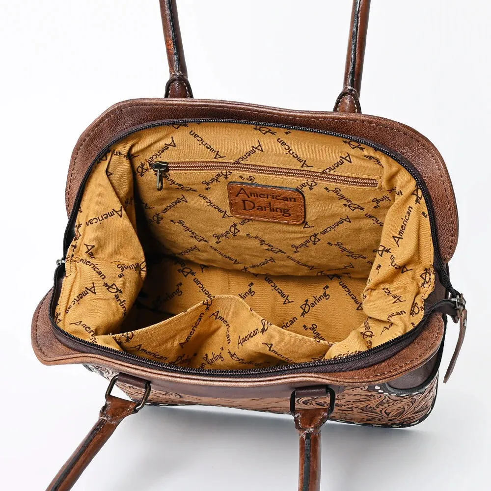 Ruby Valley Hand Tooled Leather Shoulder Bag