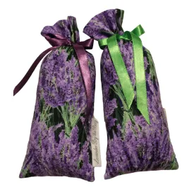 Set of Two Ribbon Lavender Sachets