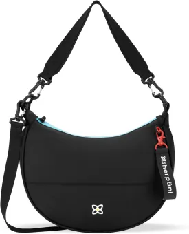 Sherpani Mina, Medium Nylon Crescent Bag, Lightweight Half Moon Crossbody, Fashionable Shoulder Bag, Travel Handbag for Women