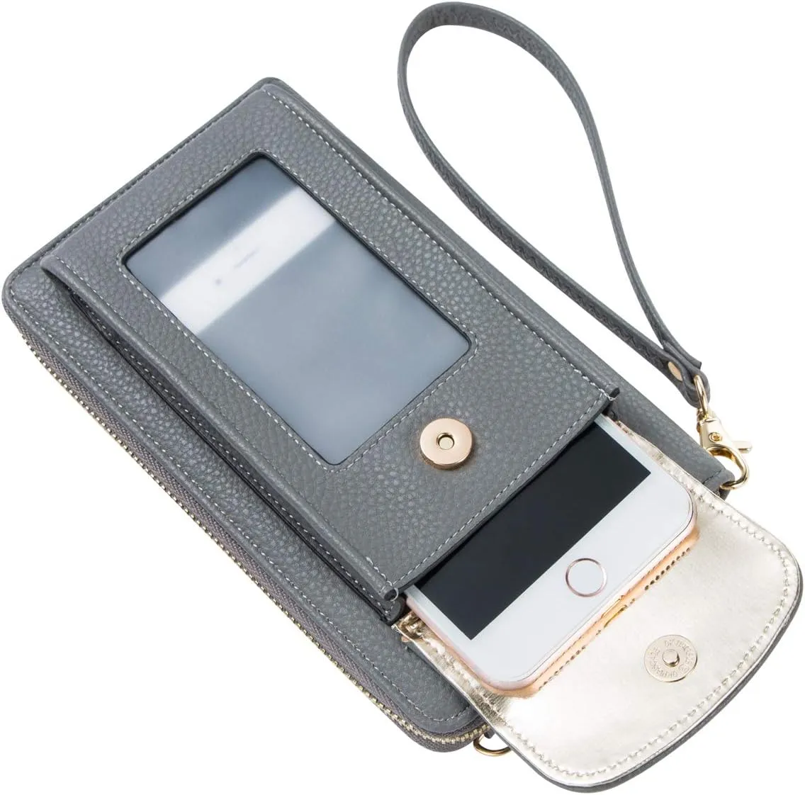 Small Crossbody Purse Cell Phone Wristlet Wallet for Women RFID