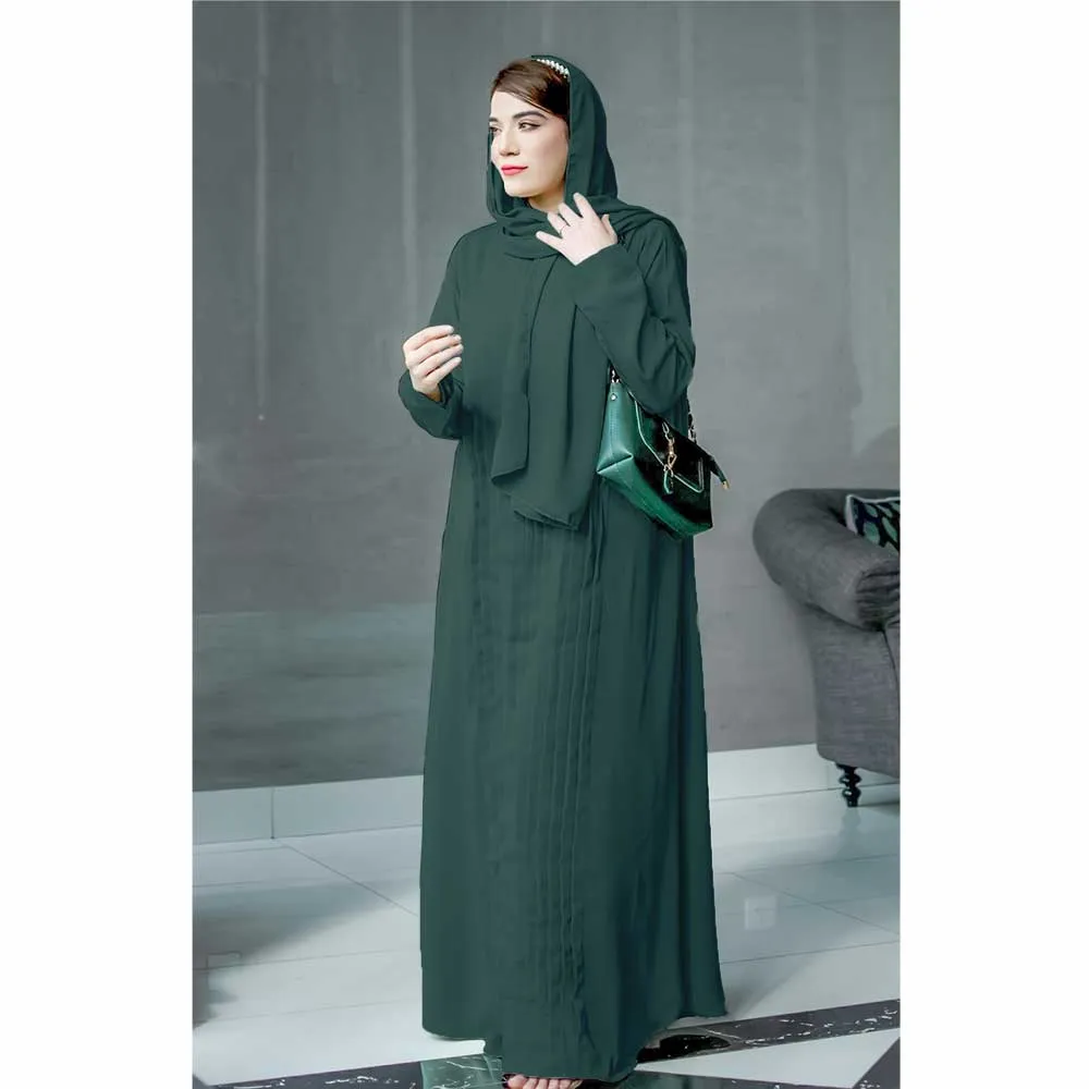 Streak Abaya (Green)