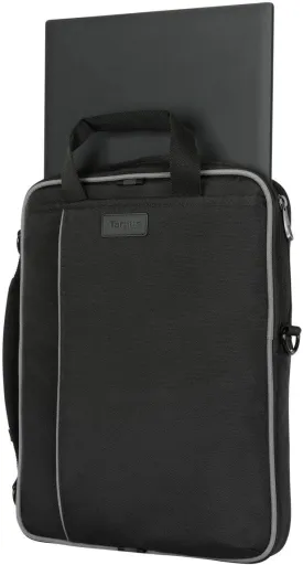 Targus Grid Essentials TED036GL Carrying Case (Slipcase) for 12" to 14.1" Notebook - Black - Bump Resistant, Drop Resistant, Impact Resistant - Metal Hardware - Handle, Shoulder Strap - 10.4