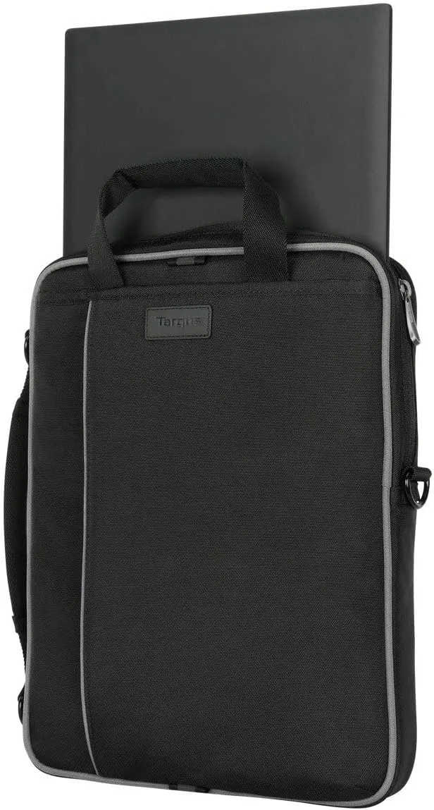 Targus Grid Essentials TED036GL Carrying Case (Slipcase) for 12" to 14.1" Notebook - Black - Bump Resistant, Drop Resistant, Impact Resistant - Metal Hardware - Handle, Shoulder Strap - 10.4