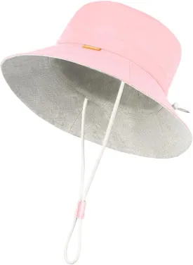 Toddler Kids Baby Girl Sun Hat Floppy Cotton Summer Hat 50  SPF Protective