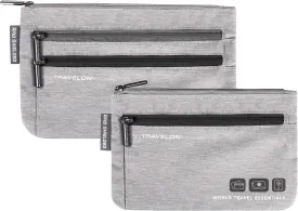 Travelon World Travel Essentials Set of 2 Currency and Passport Organizers