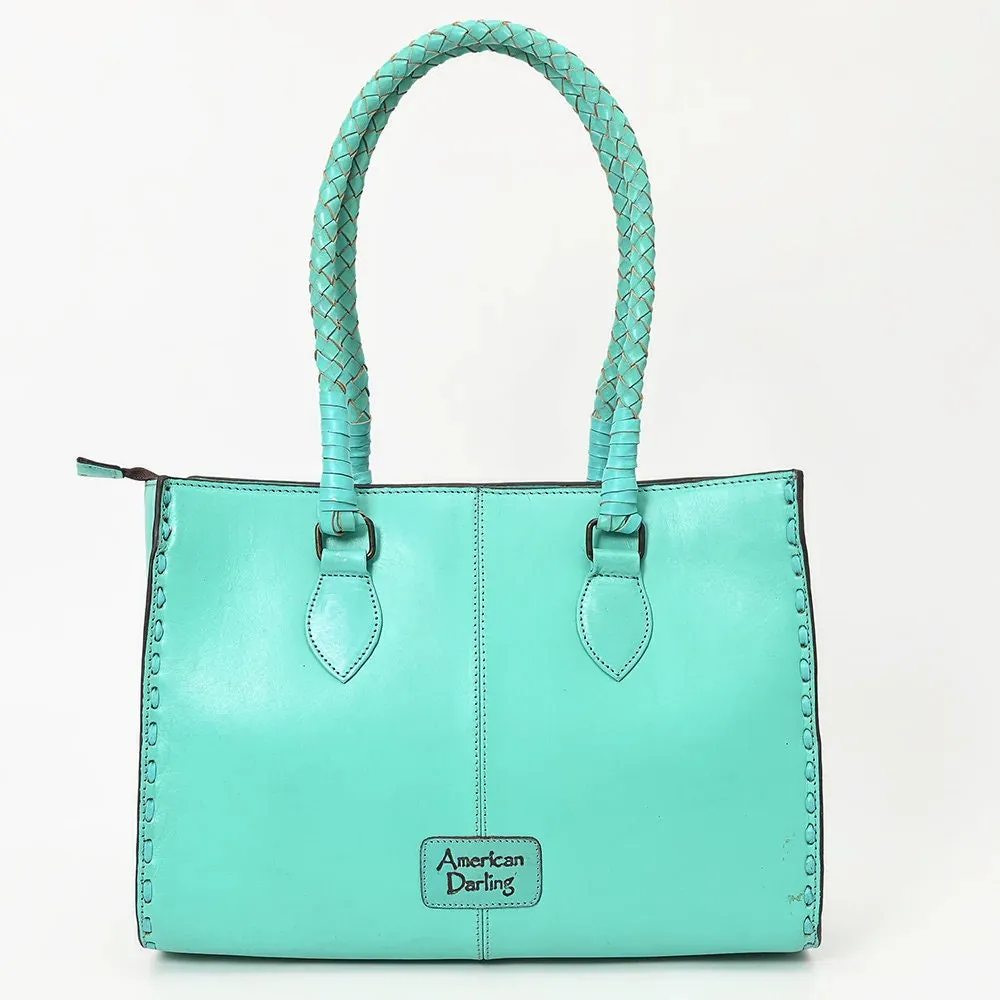 Turquoise Hills Hand Tooled leather Shoulder Bag