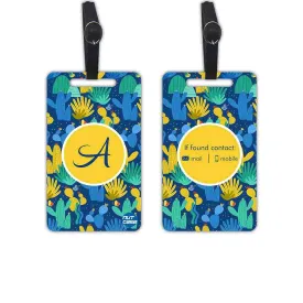 Unique Monogrammed Luggage Tags Identifier Name Set of 2