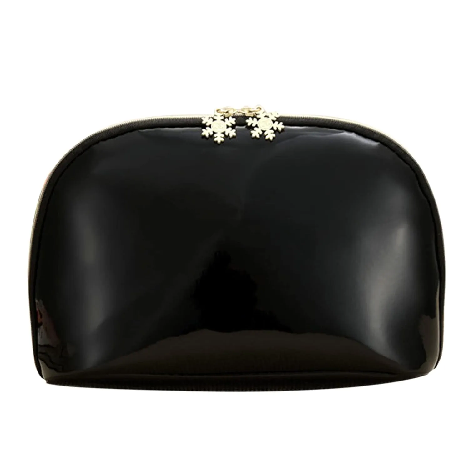 ZLMBAGUS Fashion Cosmetic Bag Patent Leather Makeup Pouch Wristlet Zipper Makeup Case Holder Coin Purse Clutch